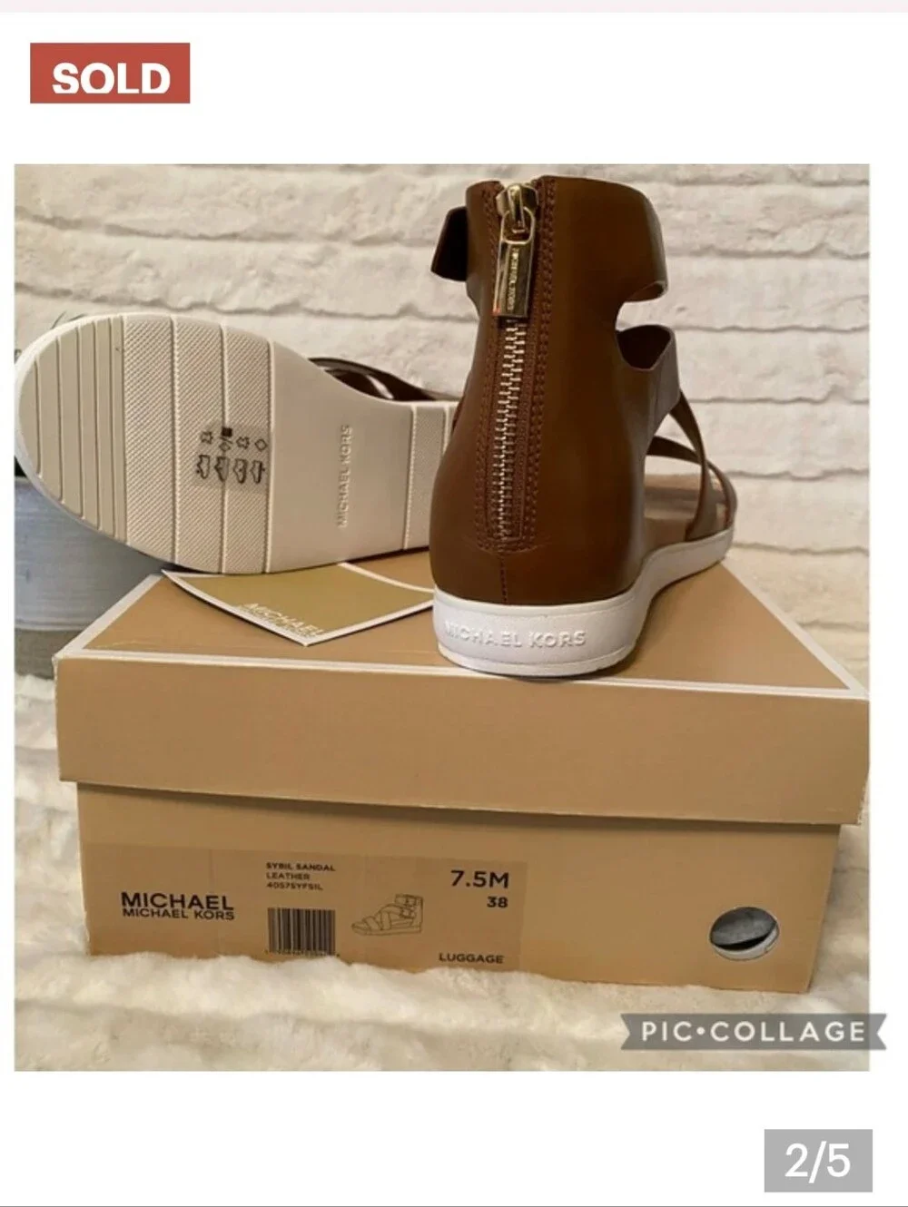 ✨🆕✨Brand New Michael Kors Sybil Leather Sandals
